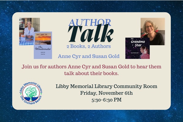 Author Talk with Anne Cyr and Susan Gold